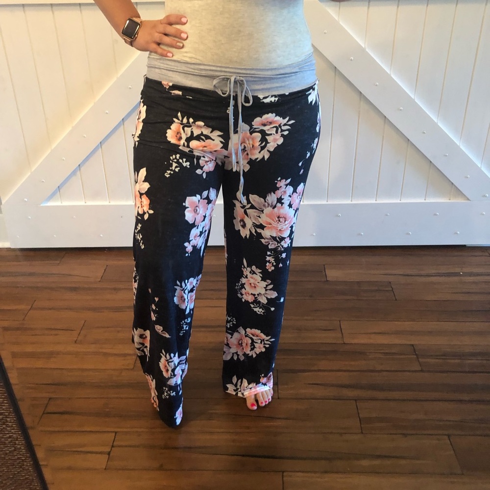 Floral Lounge Pants - Picture 2 of 2